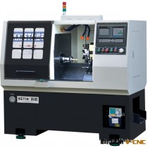全自动加工刀塔式数控车床，液压夹紧，线轨，广东中山科挺CNC。
