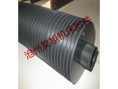 圆形伸缩式丝杠防护罩  拉链式光杠防尘罩  伸缩保护套图2