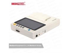 麦迪特新款便携式医用彩色触屏三道心电图机EKG3A心电监护仪图2