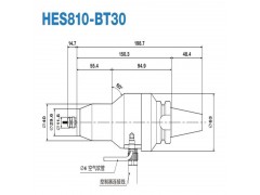 CNC增速刀柄HES810-BT30增速器图2