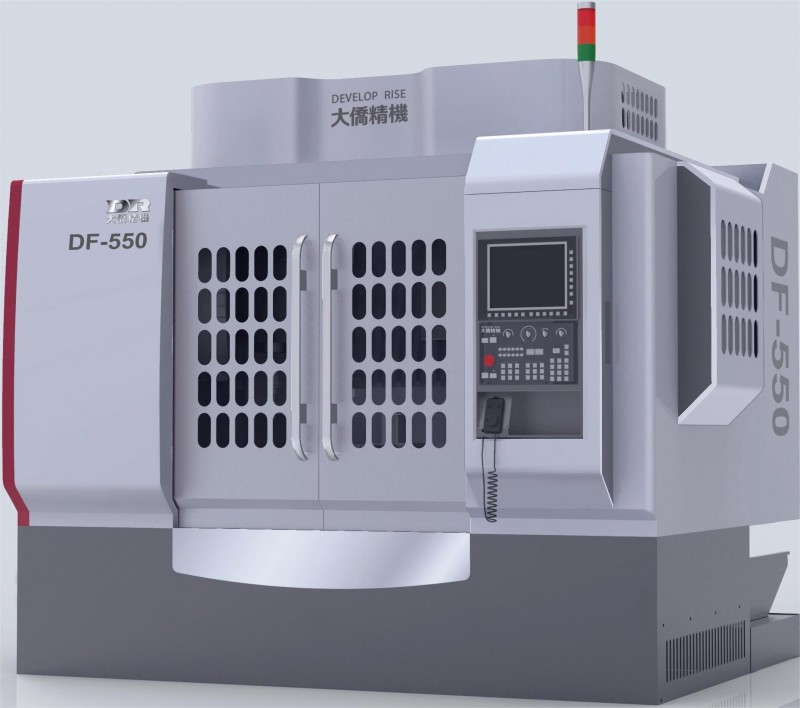 大侨精机DF-550双主轴双盘面五轴加工中心数控机床