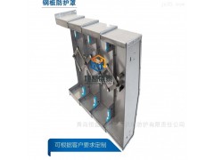 钢制伸缩式钢板防护罩专业生产图3